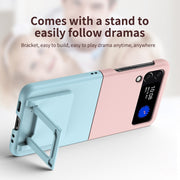 Contrasting Colors Case with Invisible Bracket For Samsung Galaxy Z Flip