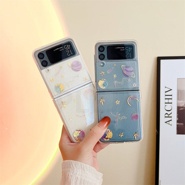 Cute 3D Stars Case For Samsung Galaxy Z Flip 4