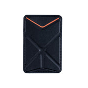 Leather Card Bag Magnetic Foldable Invisible Bracket
