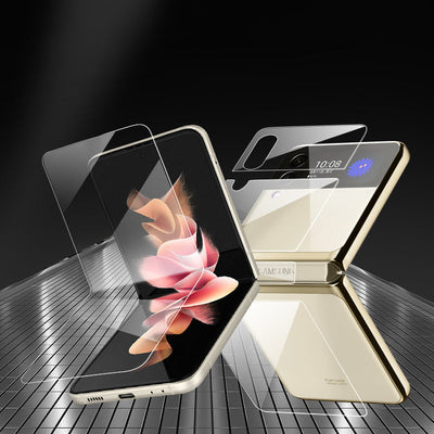 3 IN 1 Protective Film For Galaxy Z Flip 4 Front & Back
